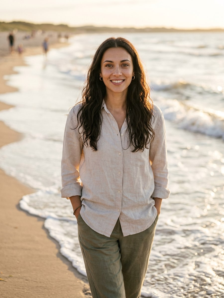 Luna — Beach, golden hour